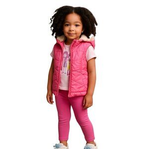 (A-28) Place Girls Worm Vest Size 7/8 Pink Color